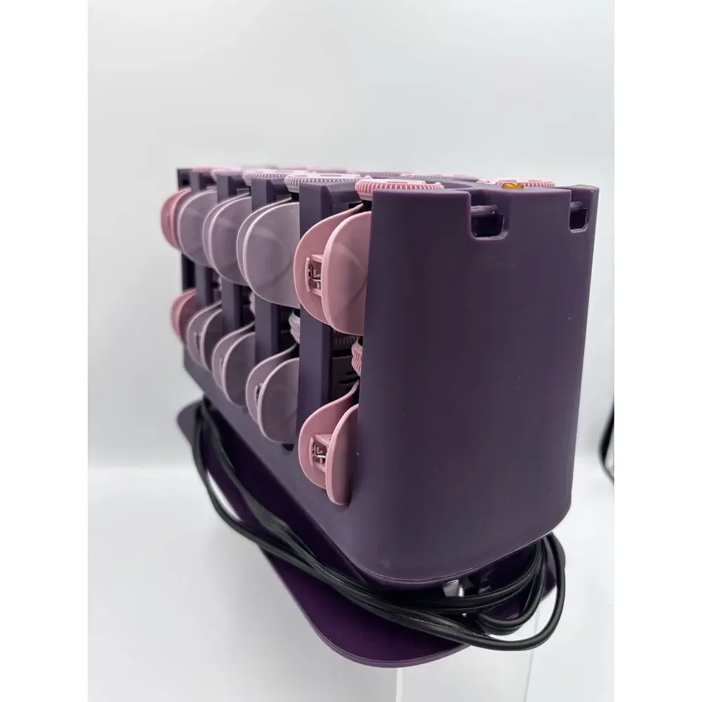 Remington H9100 Full Size Vertical Ceramic Hair Setter 20 Rollers & Clips TESTED